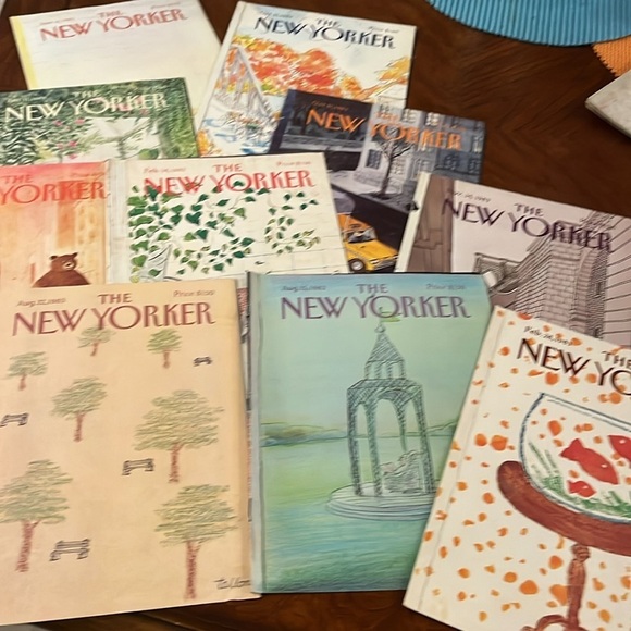 Vintage New Yorker Magazine Covers Only 1983 Set of 40 Artwork Frameable Gifts - Picture 3 of 5